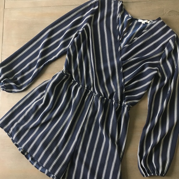 Blue striped romper from Charlotte Russe - Picture 3 of 7